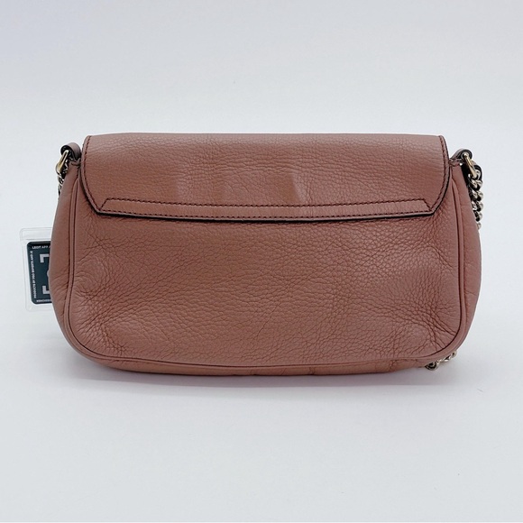 Gucci Soho Long Flap Shoulder Crossbody Dusty Rose Pink Bag Purse - Picture 8 of 16